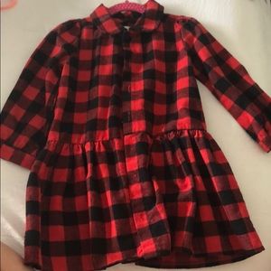 Black and Red Plaid Dress